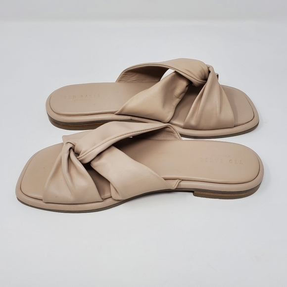 TED BAKER PEBBA KNOT FRONT FLAT SANDALS IN BLUSH SIZE EU 36 WOMEN SLIP ON SHOES - Picture 5 of 11